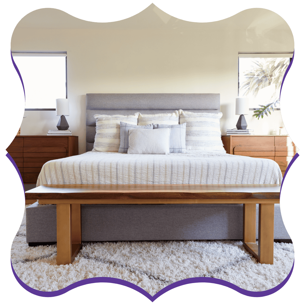 Spotless living area in a Salt Lake City vacation rental after professional cleaning