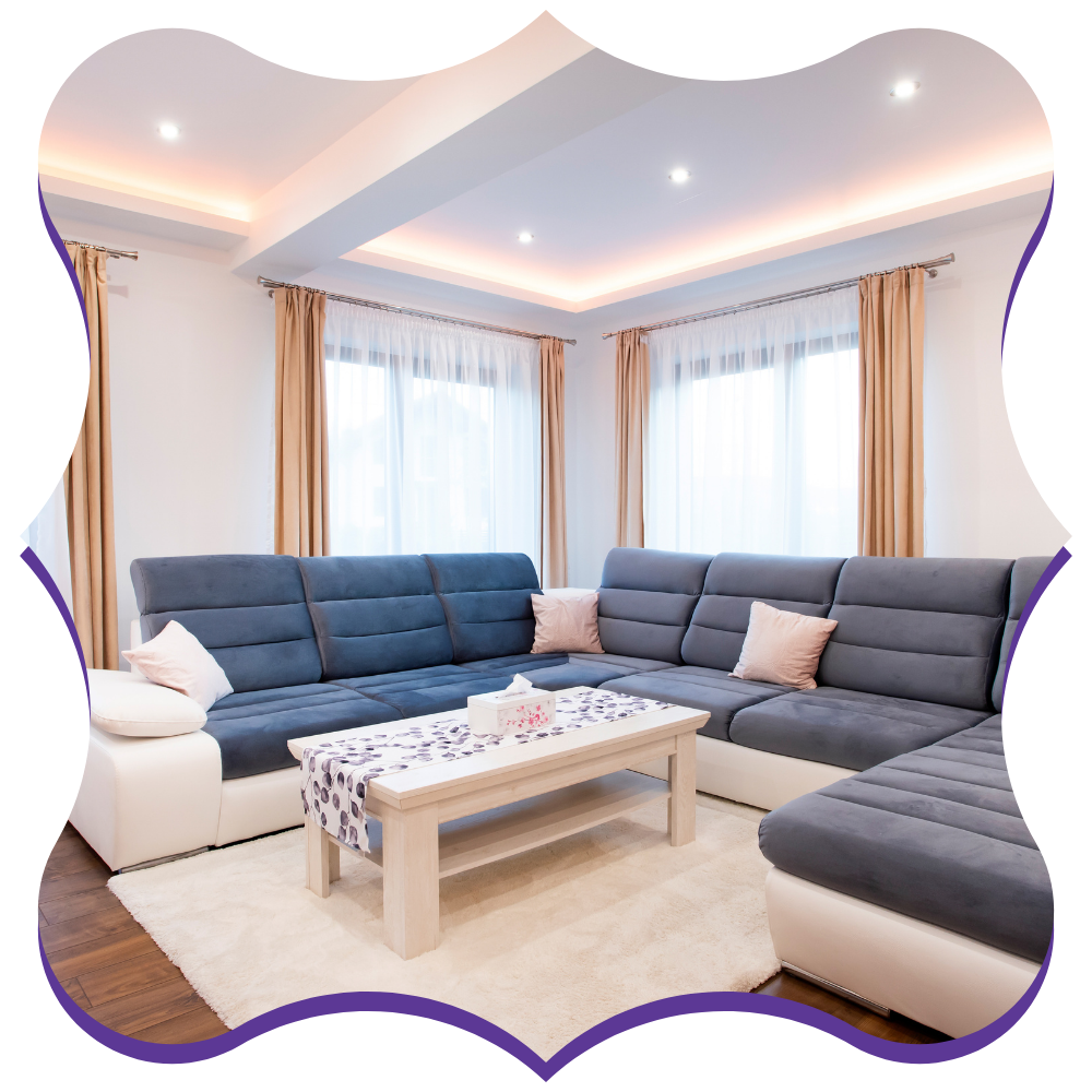 Turnover-ready interior of a family house after a professional cleaning service