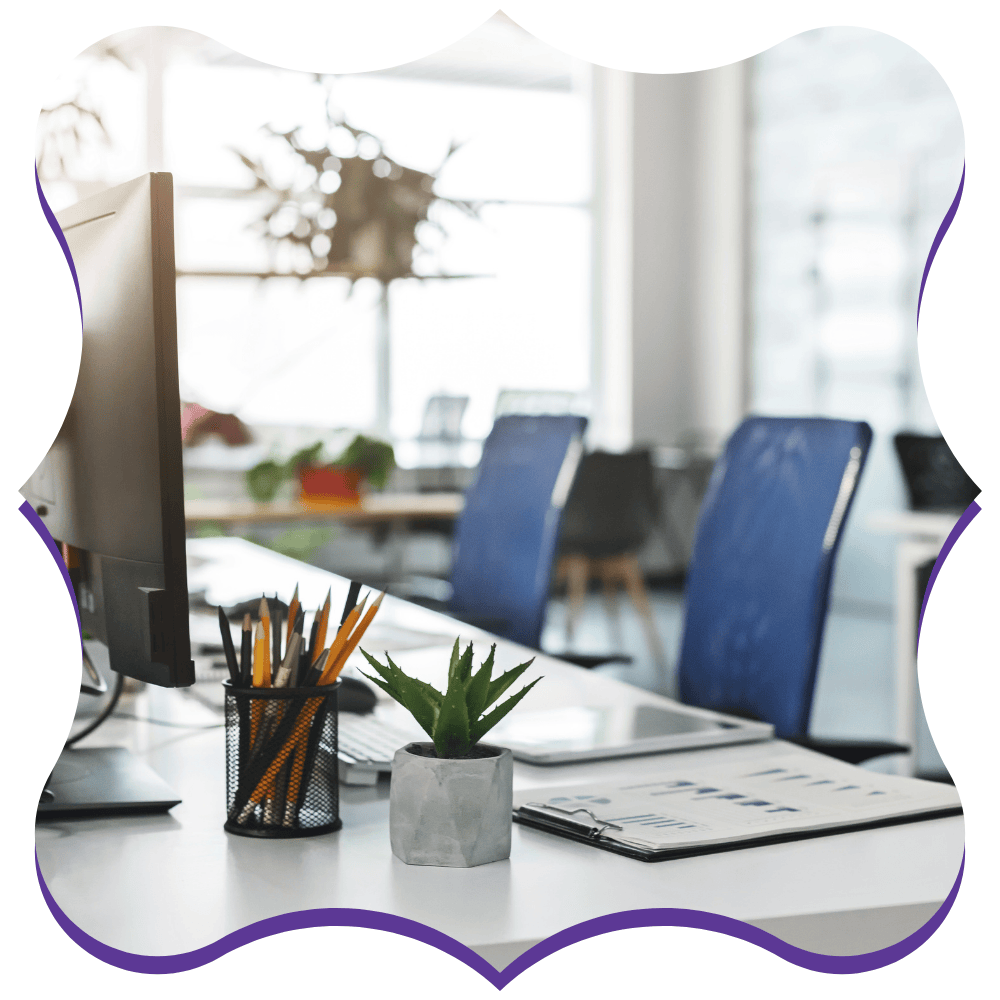 Spotless open office workspace after a professional commercial cleaning service in Salt Lake City