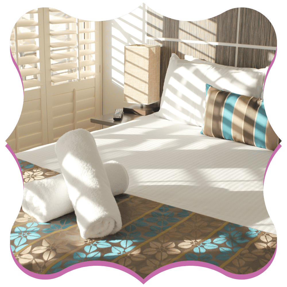 Immaculate common space in a professionally cleaned short-term rental
