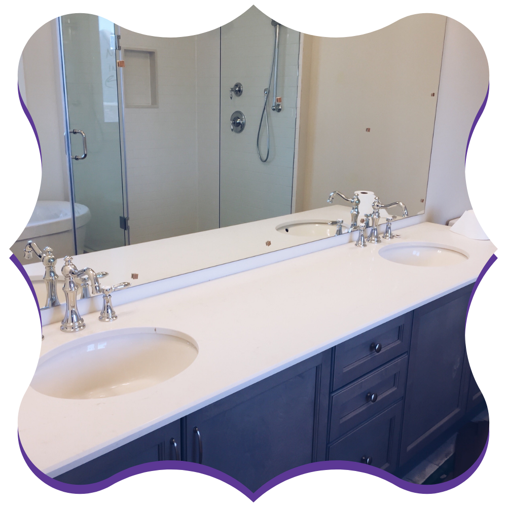 Sanitized bathroom ready for move-in day